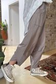 Made in Italy Lagenlook Shelby Cocoon Pant Mocha 